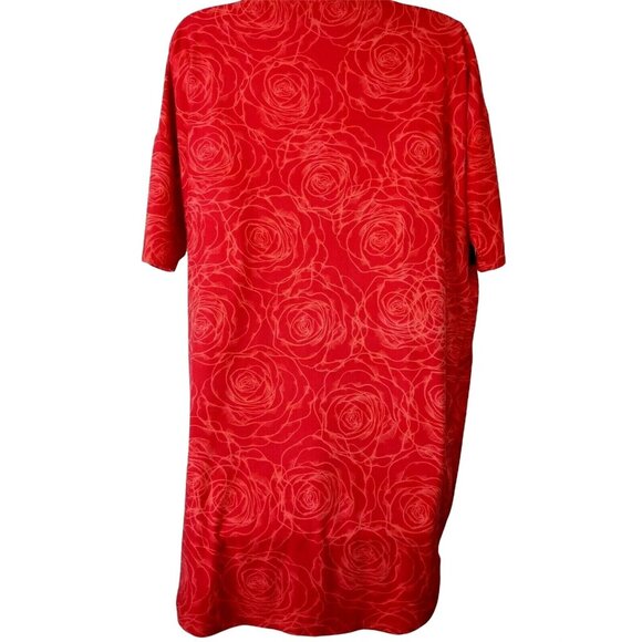 Oversized Stretch Hi Lo Top Size XS Floral LuLaRoe Irma Soft Casual Chic - Picture 4 of 4